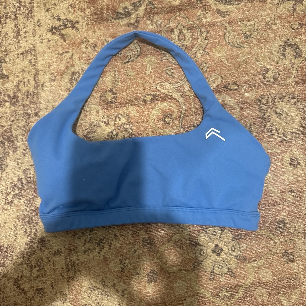 Glacier blue Halter Neck Swim Top